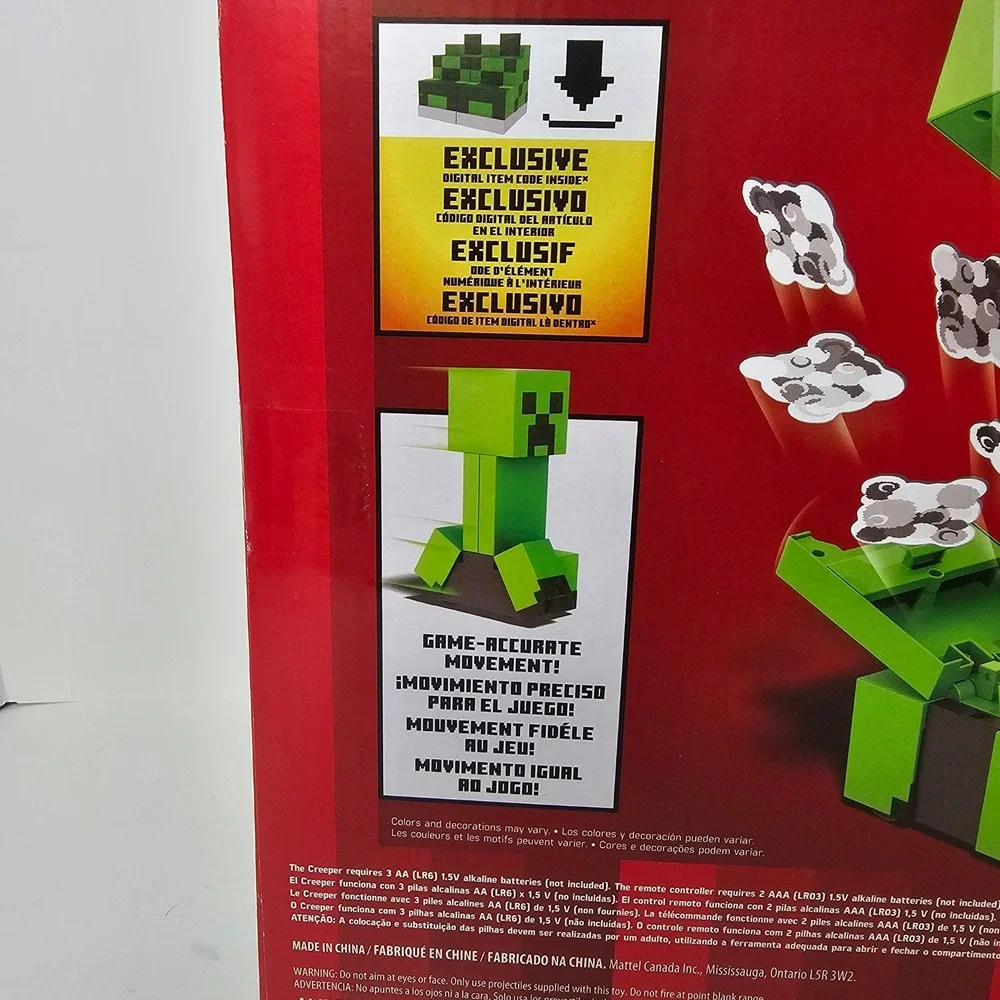 Mattel Minecraft Exploding RC Creeper Remote Control Figure with Sound & Lights